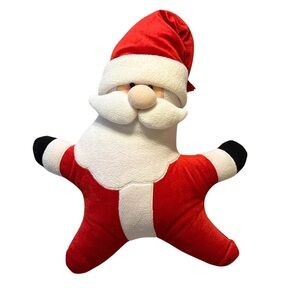 Santa Star Shaped Pillow, Stuffed Plush
